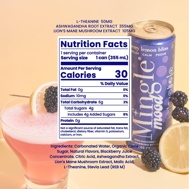 Non-Alcoholic Mocktail Variety Pack 12 oz, 24-Pack