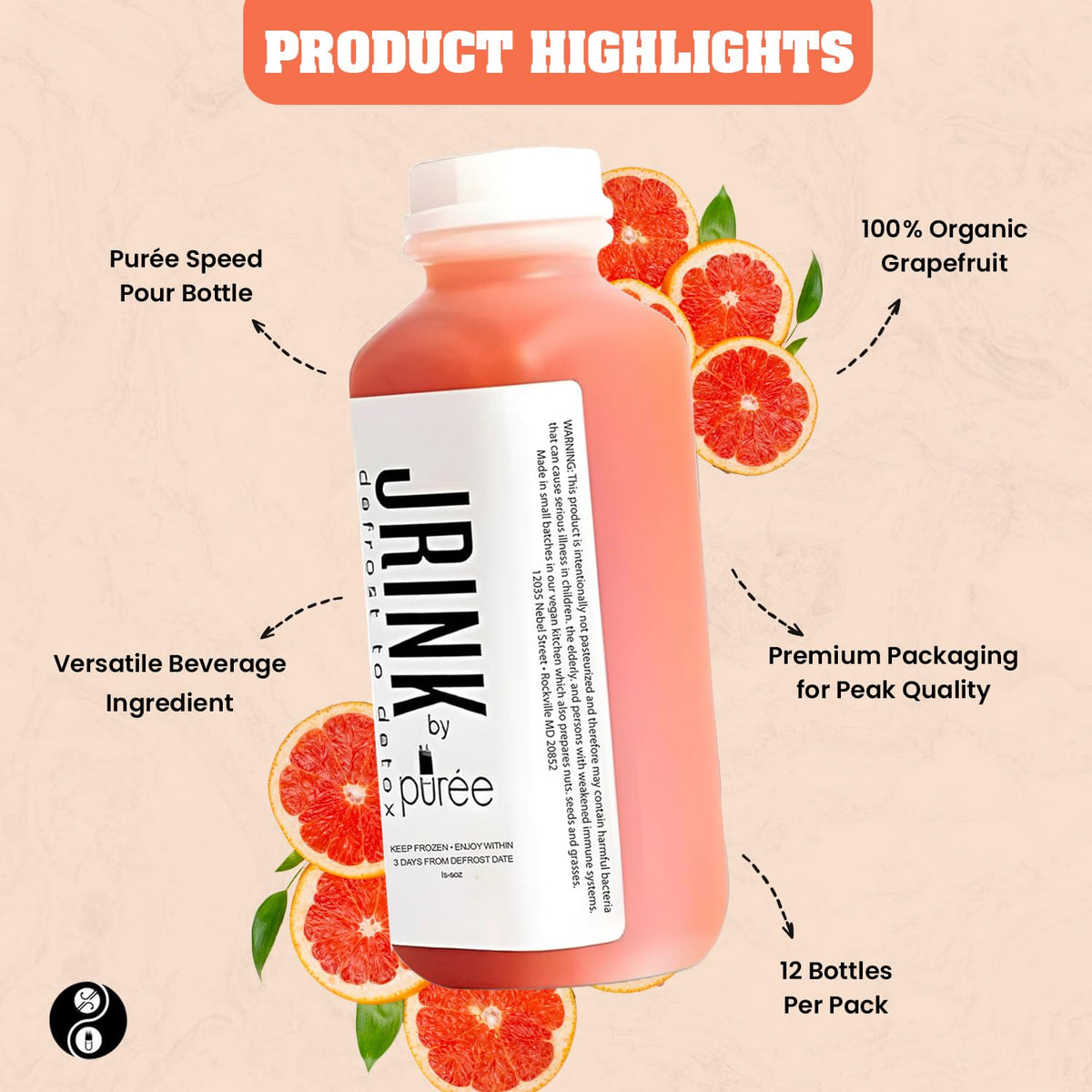 JRINK by Purée Grapefruit Juice, Parent