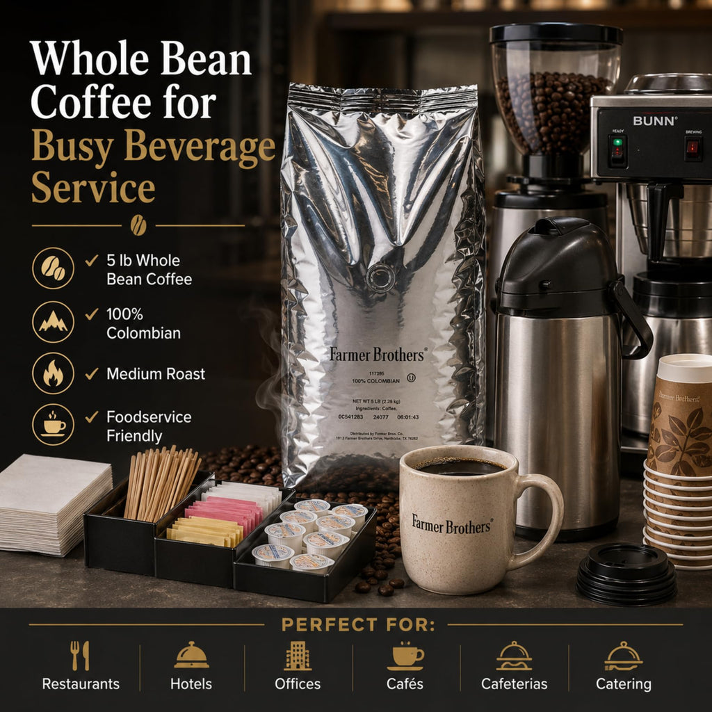 Farmer Brothers Whole Bean Coffee - 5 lb. Bag
