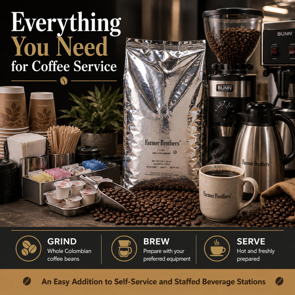 Farmer Brothers Whole Bean Coffee - 5 lb. Bag